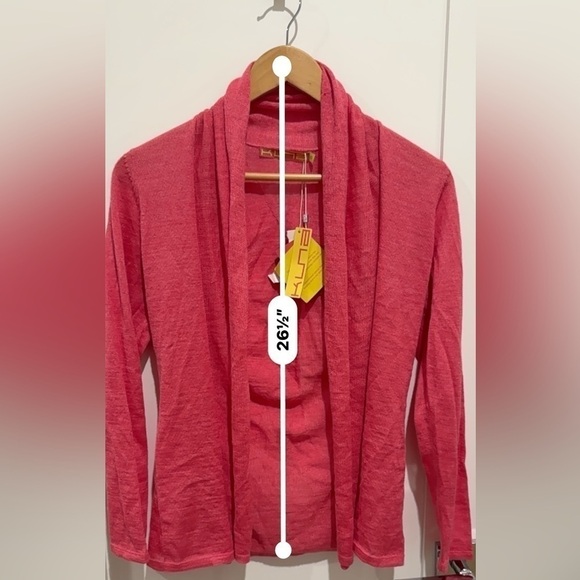 Peruvian Connection like Women Cardigan SALMA baby alpaca and silk XS petal pink - Picture 11 of 12